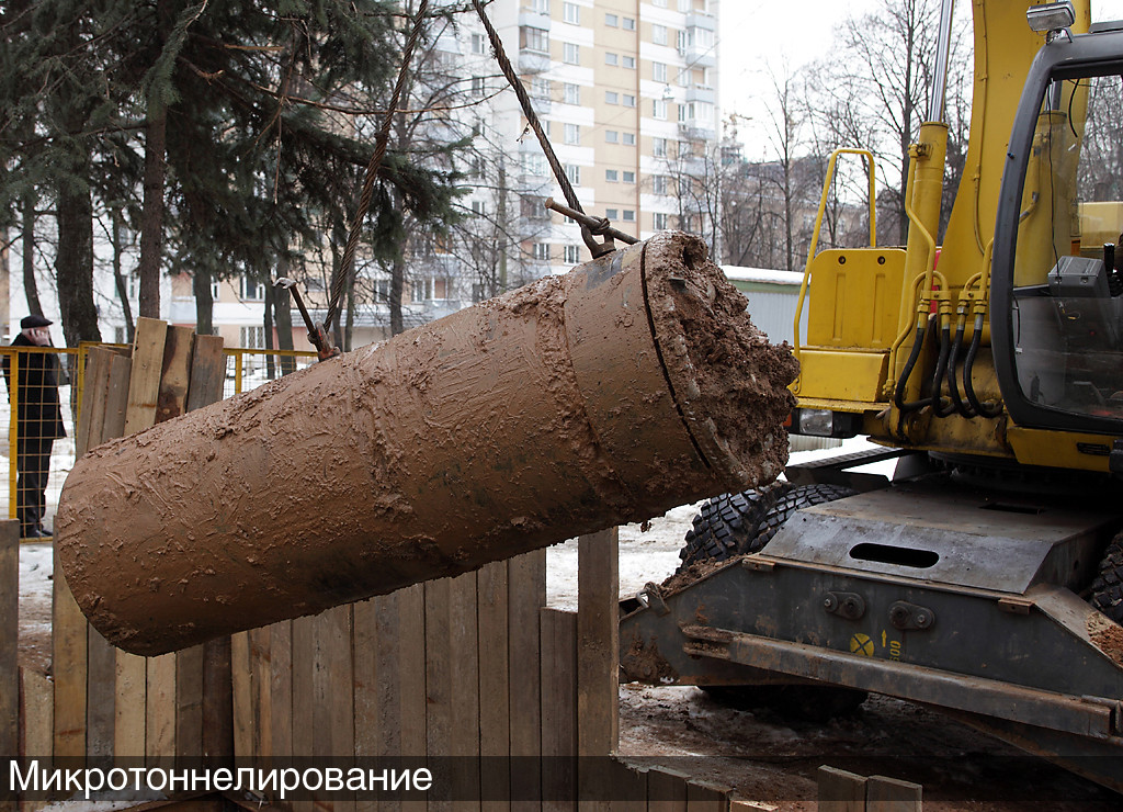 подъем микрощита из грунта